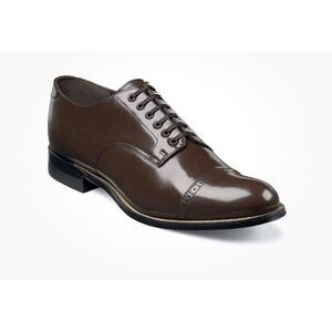 Stacy Adams Madison Brown Leather Cap Toe Oxfords Size 9 1/2 EE